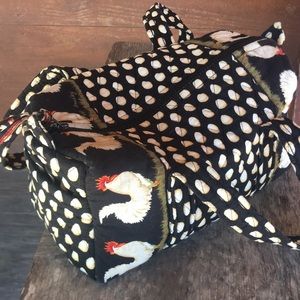 Vera Bradley vintage chicken pattern